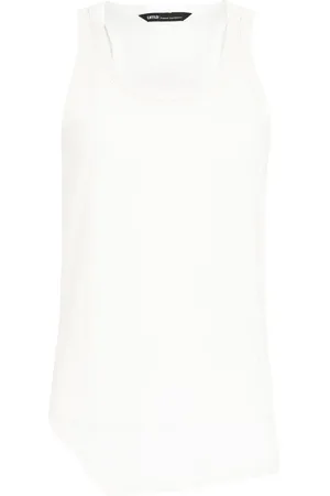 Uma Raquel Davidowicz Asymmetrisk topp med lagerdesign