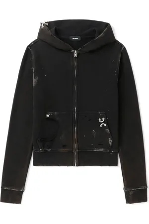 We11 Done Hoodie med sliten detalj