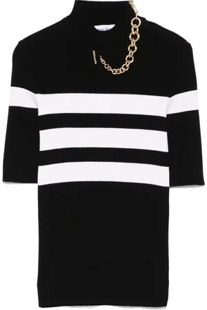 Jean Paul Gaultier Randig stickad t