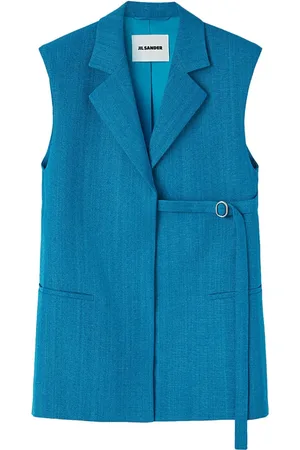 Jil Sander ärmlös blazer med bälte