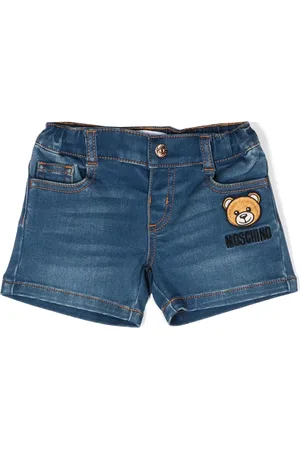 Moschino Teddy Bear jeansshorts med applikation