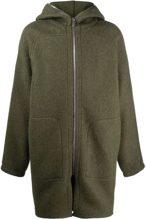 Rick Owens Ullrock med huva och dragkedja