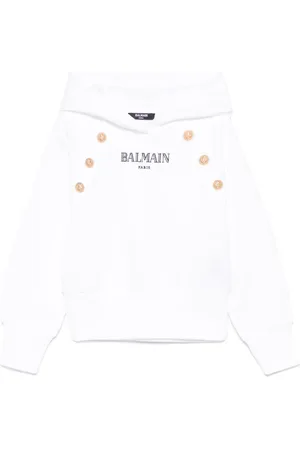 Balmain Hoodie med broderad logotyp