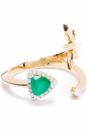 ANAPSARA Micro trinity diamantring i 18K gult guld