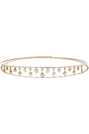 Suzanne Kalan Cascade Fireworks choker i 18K roséguld