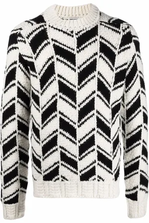 Saint Laurent Chevronmönstrad tröja