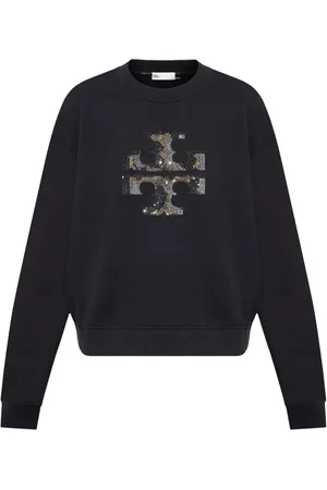 Tory Burch Sweatshirt med broderad logotyp