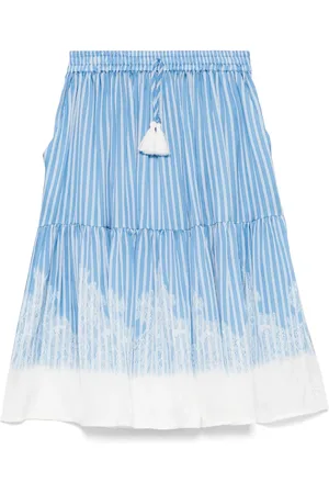 ERMANNO SCERVINO Randig kjol med lagerdesign