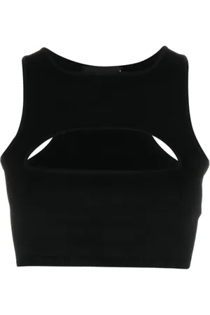 Dsquared2 ärmlös croptop med utskuren detalj