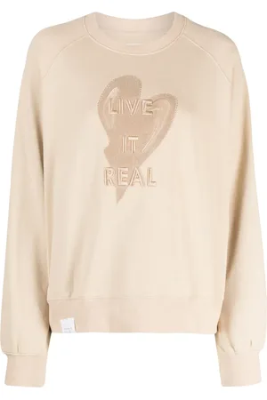 Izzue Sweatshirt med broderad slogan