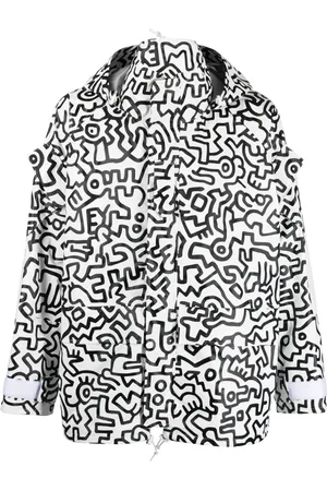 JUNYA WATANABE X Keith Haring bomberjacka med grafiskt tryck