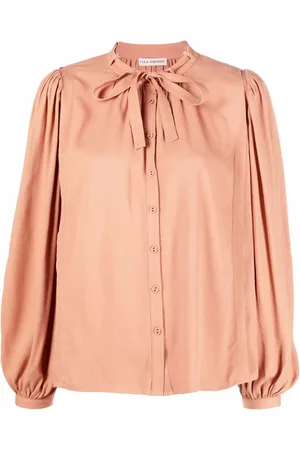ULLA JOHNSON Blus med draperad detalj
