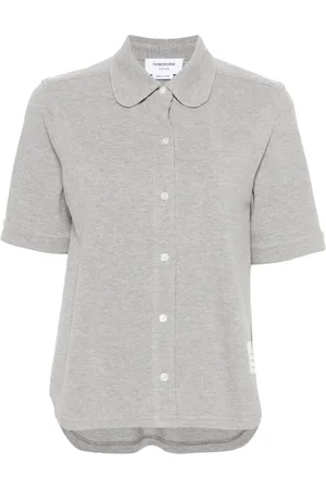 Thom Browne Pikétröja med logotypmärke