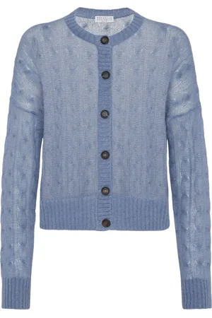 Brunello Cucinelli Kabelstickad kofta