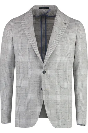 TAGLIATORE Rutig enkelknäppt blazer