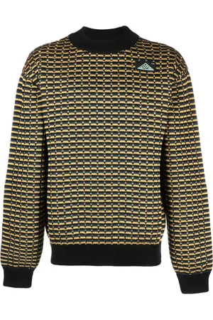 OAMC Stickad tröja med logotypmärke