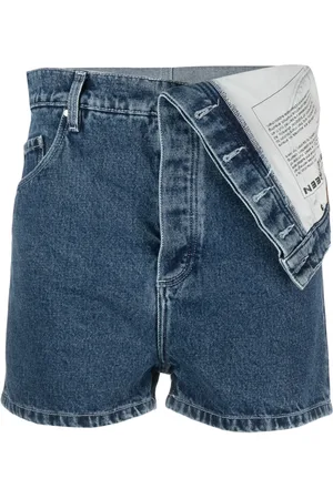 Y / PROJECT Jeansshorts med vikt midja