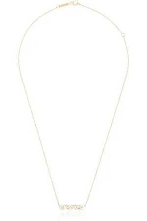 Suzanne Kalan Sparkler Bar diamanthalsband i 18k gult guld