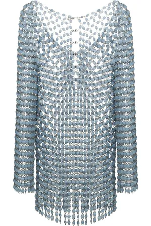 Paco rabanne Utsmyckad miniklänning