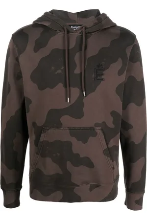 Etudes Klein Camo hoodie med logotyp