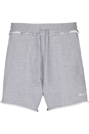 Balmain Jeansshorts med osydd kant