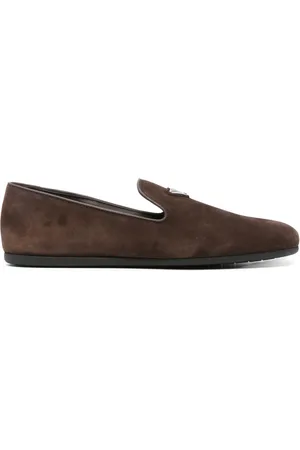 Prada Loafers med triangelformad logotyp
