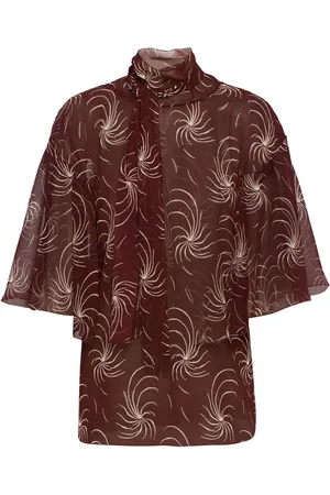 Prada Georgette knytblus