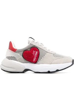Moschino Sporty Running sneakers med hjärtmärke
