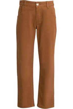 Etro Beskurna jeans med brodyr