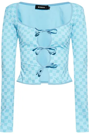MISBHV Croppad tylltopp med monogram