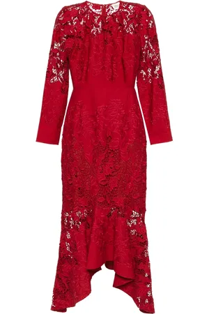 Marchesa Notte Asymmetrisk maxiklänning