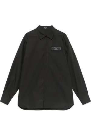 Balmain Skjorta med logotypmärke