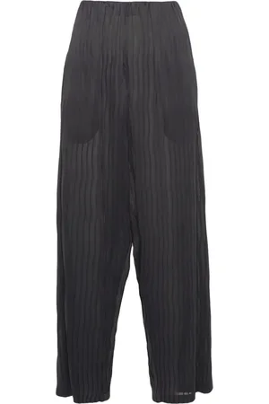 Giorgio Armani Plisserade slacks med hög midja