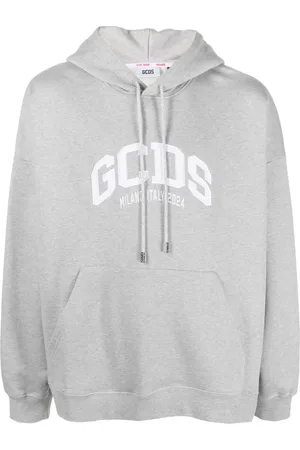 GCDS Hoodie med logotypmärke