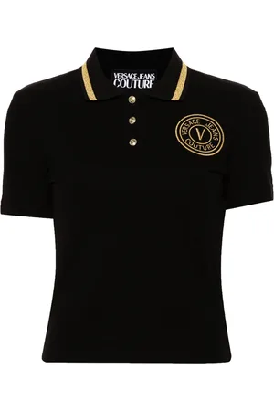 VERSACE Pikétröja med emblem