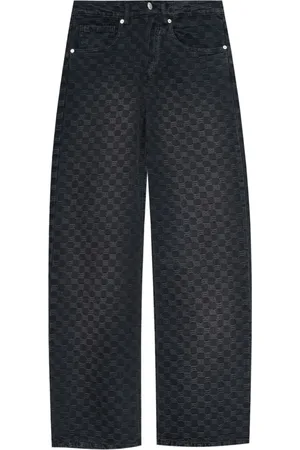 MISBHV Jeans med monogram i jacquard