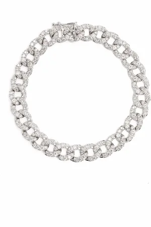 Leo Pizzo Groumette diamantarmband i 18K vitguld