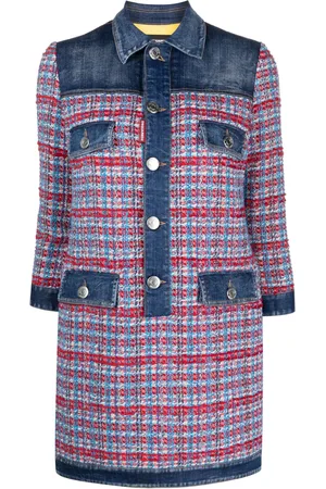 Dsquared2 Tweedklänning med panel