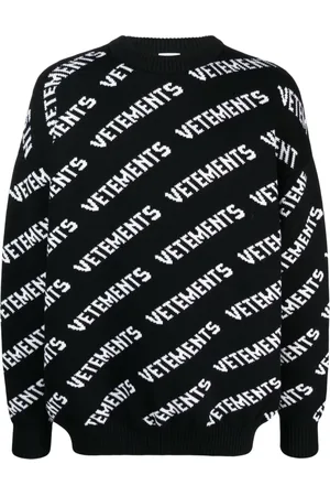 Vetements Intarsiastickad tröja i merinoull