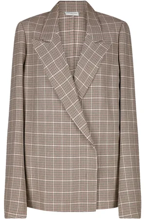 DRIES VAN NOTEN Rutig blazerskjorta