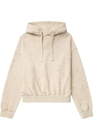 Halfboy Hoodie med sliten effekt