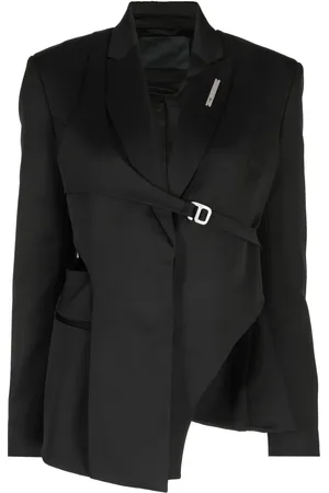 HELIOT EMIL Asymmetrisk blazer med logotypplakett