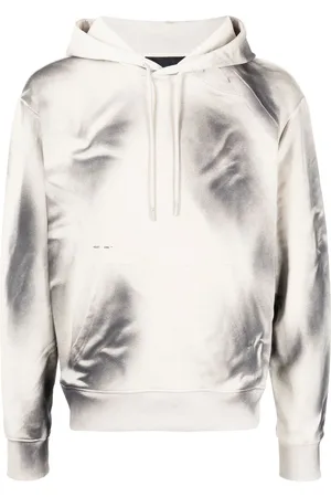 HELIOT EMIL TEEN hoodie med abstrakt tryck