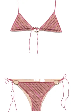 Oseree Randig bikini med O