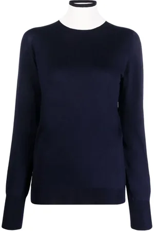 Jil Sander Långärmad tröja med kontrastkrage