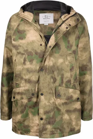 Woolrich Kamouflagemönstrad dunjacka