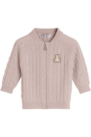 Brunello Cucinelli Kabelstickad kashmirkofta
