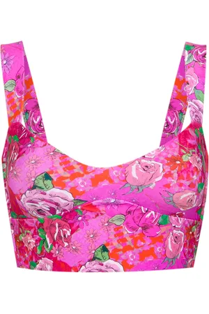 AMIR SLAMA Blommig croptop