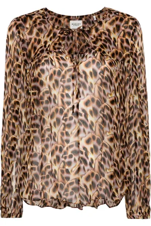Marant Etoile Daytonea blus med abstrakt tryck
