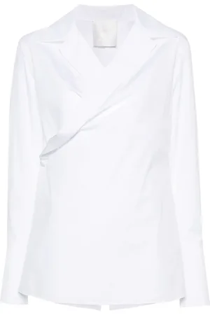 Givenchy Poplinskjorta i omlottmodell
